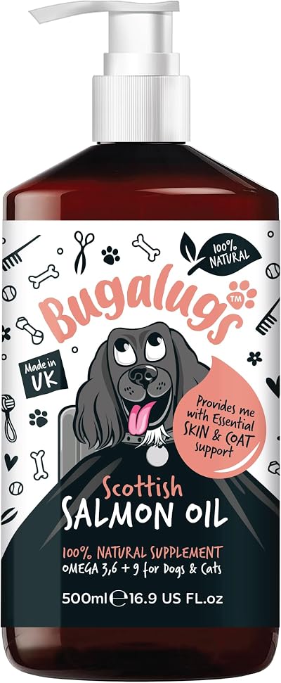 BUGALUGS Scottish Salmon Oil For Dogs & Cats 500ml