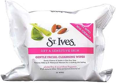 ST Ives Gentle Face Cleansing Wipes for Dry Sensitive Skin 35 Count