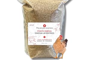 Ma Poule Express – Proudly Canadian – Egg Layer Feed Enriched with Omega-3 for Laying Hens – 10 lbs (4.54 kg) | High Protein 