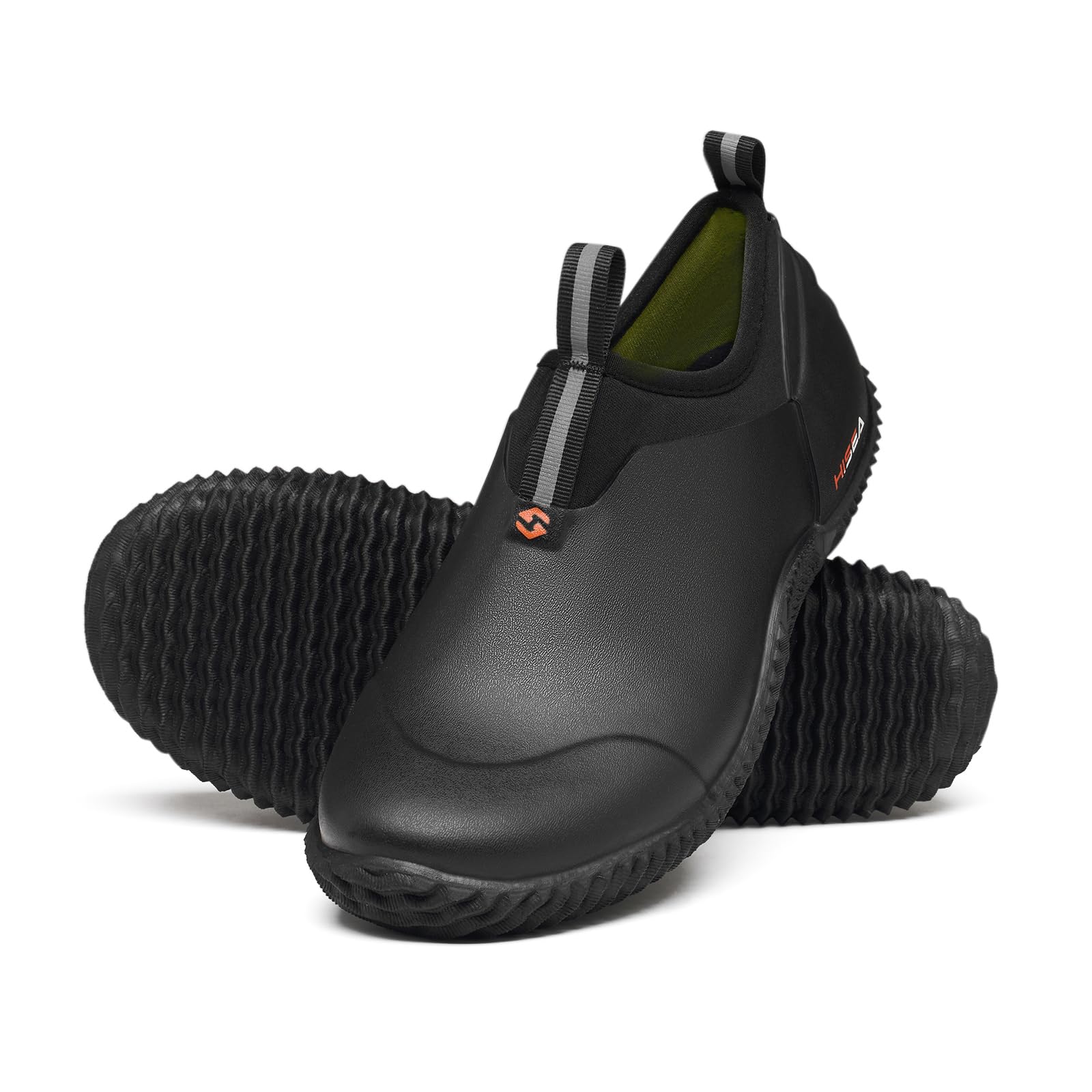 Photo 1 of HISEA Waterproof Garden Shoes for Women Neoprene Slip-On Rubber Rain Footwear Short Ankle Booties