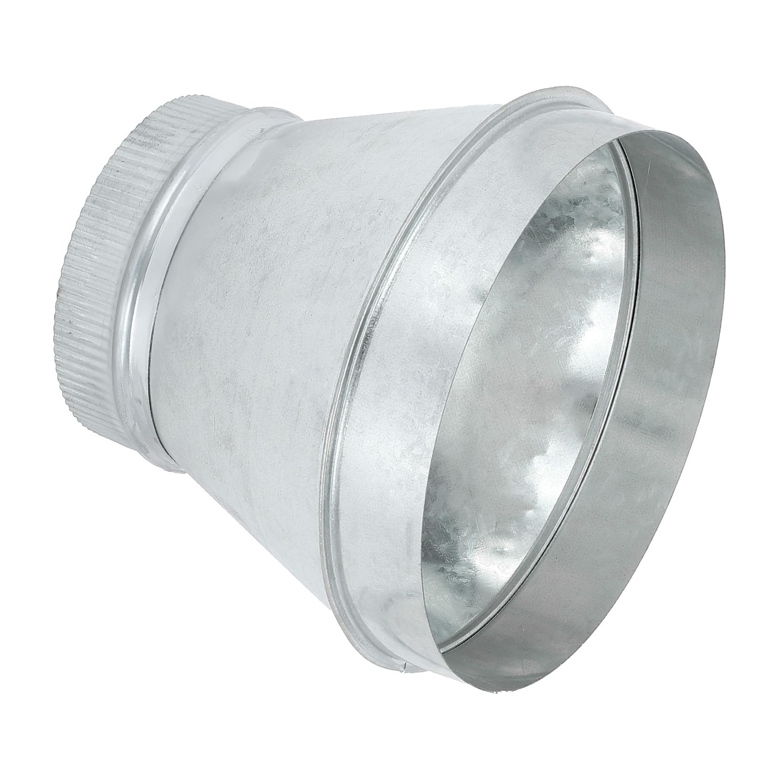 Photo 1 of PATIKIL 12 Inch to 6 Inch Duct Reducer, Galvanized Steel Round Air Duct Reducer Crimped Pipe Increaser Adapter Connector Fitting Coupling for HVAC, Ventilation Systems