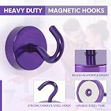Neosmuk Magnetic Hooks Purple 40lb+ Heavy Duty Cruise Ship Accessories view 5