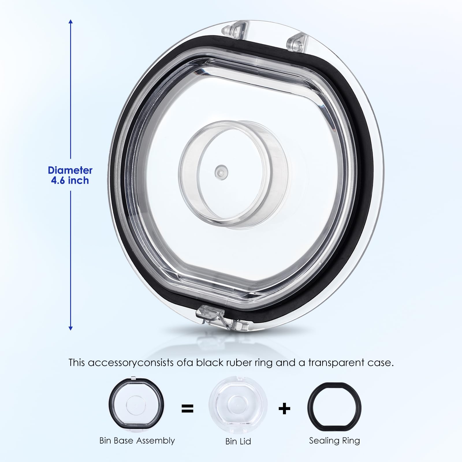 Dust Bin Lid Compatible with Dyson Vacuum Cleaner V7 V8 Models Dust Bin Door Parts/Dust Bucket Cover Replacement Parts