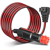 Anina DC 12V/24V Car Refrigerator Freezer Power Cord Cable 10 FT for Fridge Freezers for Alpicool, COSTWAY, ARB, ICECO, Setpower, Aspenora, JoyTutus 12 Volt Portable Compressor Cooler Power Adapter