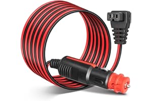 Anina DC 12V/24V Car Refrigerator Freezer Power Cord Cable 10 FT for Fridge Freezers for Alpicool, COSTWAY, ARB, ICECO, Setpower, Aspenora, JoyTutus 12 Volt Portable Compressor Cooler Power Adapter