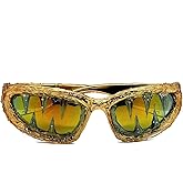 mincl Wrap Around Y2K Sunglasses Men And Women Cool Sunglasses Personalized Street Party sunglasses N45