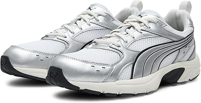 Sneakers légères Milenio Tech Unisexe 43, White Silver Feather Gray Metallic