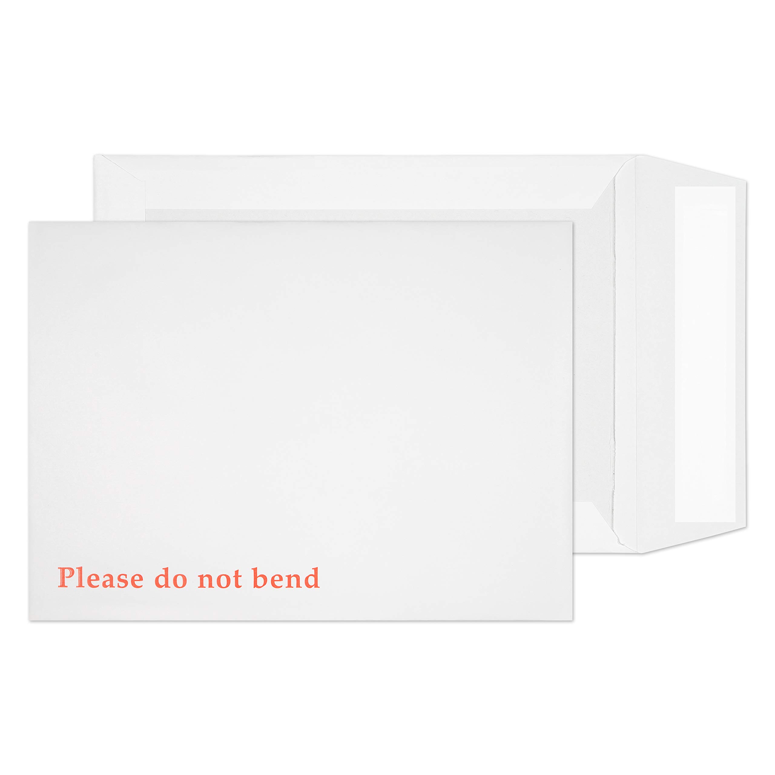 Blake Purely Packaging 241 x 178 mm Board Back Pocket Peel & Seal Envelopes (6112) White - Pack of 125