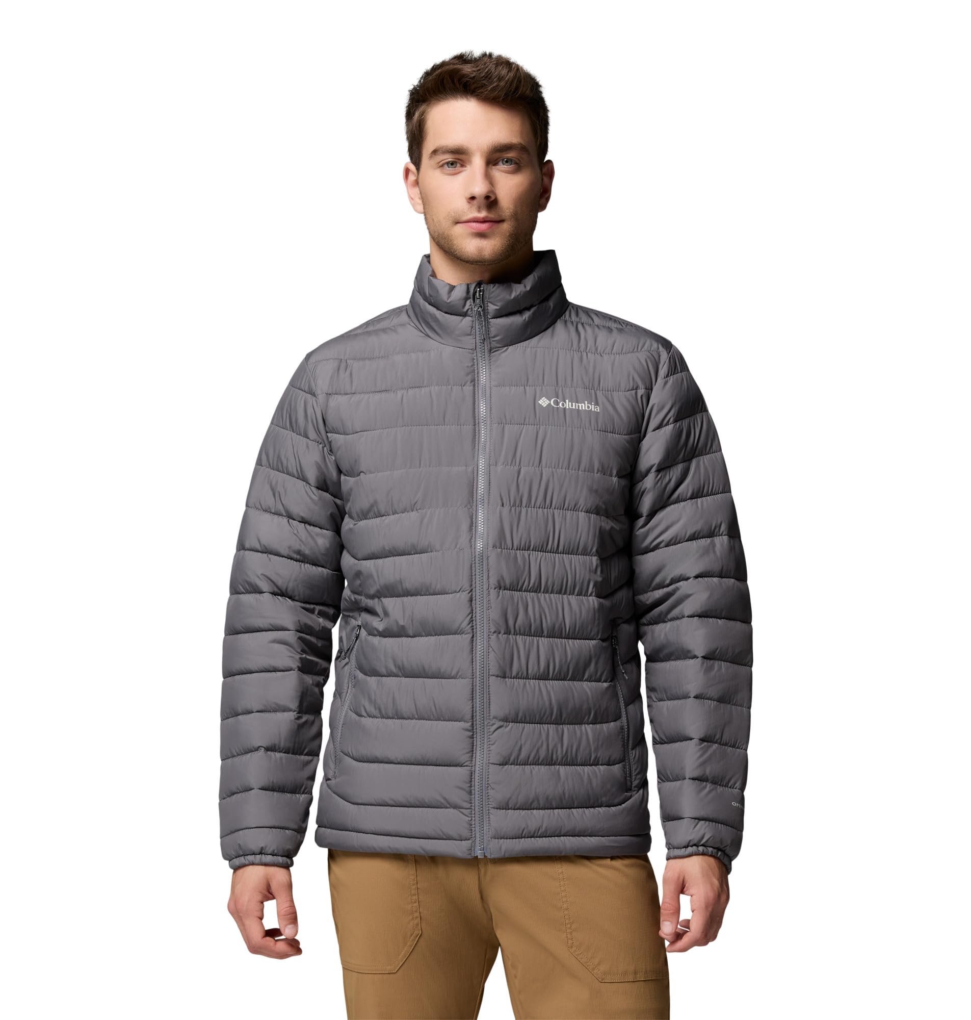 Columbia Mens Powder Lite II Insulated Puffer Jacket, City Grey, 1X Image