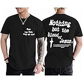 Lubpow Christian Shirts for Men Religious Faith Bible Verse T Shirt Jesus God Inspirational T-Shirt Cross Graphic Tee Top