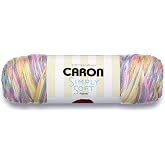 Caron Simply Soft Paints Yarn (4) Medium Worsted Gauge 100% Acrylic - 5oz - Brights - Machine Wash &amp; Dry
