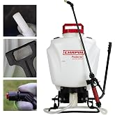 CHAPIN 61800 ProSeries 4-Gallon Backpack Sprayer, 3-Stage Filtration | Choose brass, poly or fan nozzles for more control; the 20-in wand and 48-in hose help extend spraying reach