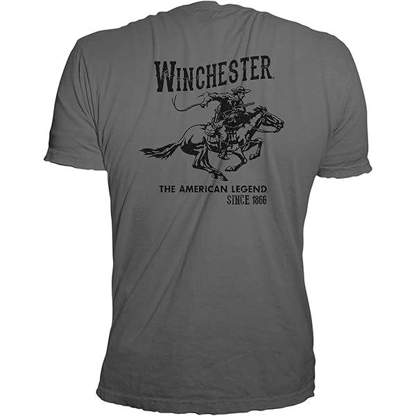 Winchester Official Old Sun Rider Men's T-Shirt - 100% Cotton Short Sleeve Printed Tee