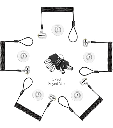 Portable Combination Lock For Laptops & Notebooks - Flexible Cable With Password Protection