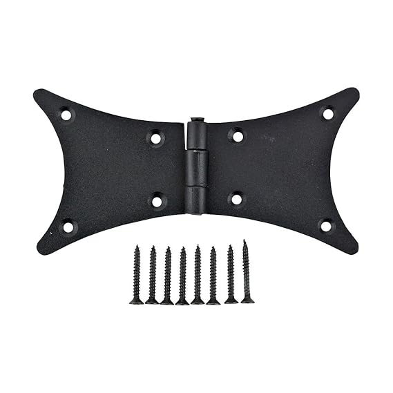 Butterfly Door Hinge Hardware Cast Iron 5 1/2" Wide