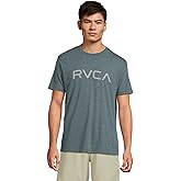 RVCA Mens Red Stitch Graphic Crew T-Shirt