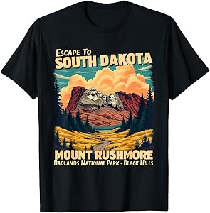 Retro South Dakota Mount Rushmore National Park Vintage Gift T-Shirt
