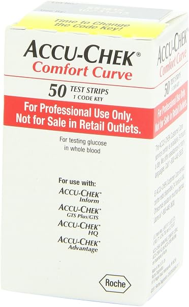 50 cnt accu-chek Comfort curve test strips prof (075537303658)