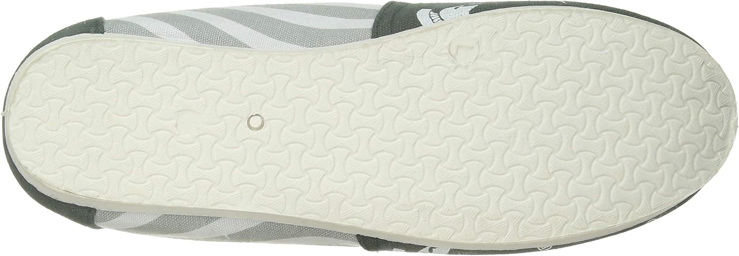 FOCO NCAA Womens College Canvas Stripe Slip On Shoes : Clothing