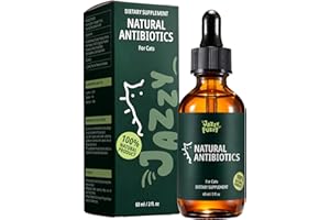 JAZZY FUZZY Antibiotic for Cats, Natural Cat Antibiotic Supplement with L-Lysine for Immune Support & Allergy Relief, Respiratory Health, Sneezing, Runny Nose, Infections, for All Cats, Chicken Flavor - 2 Oz