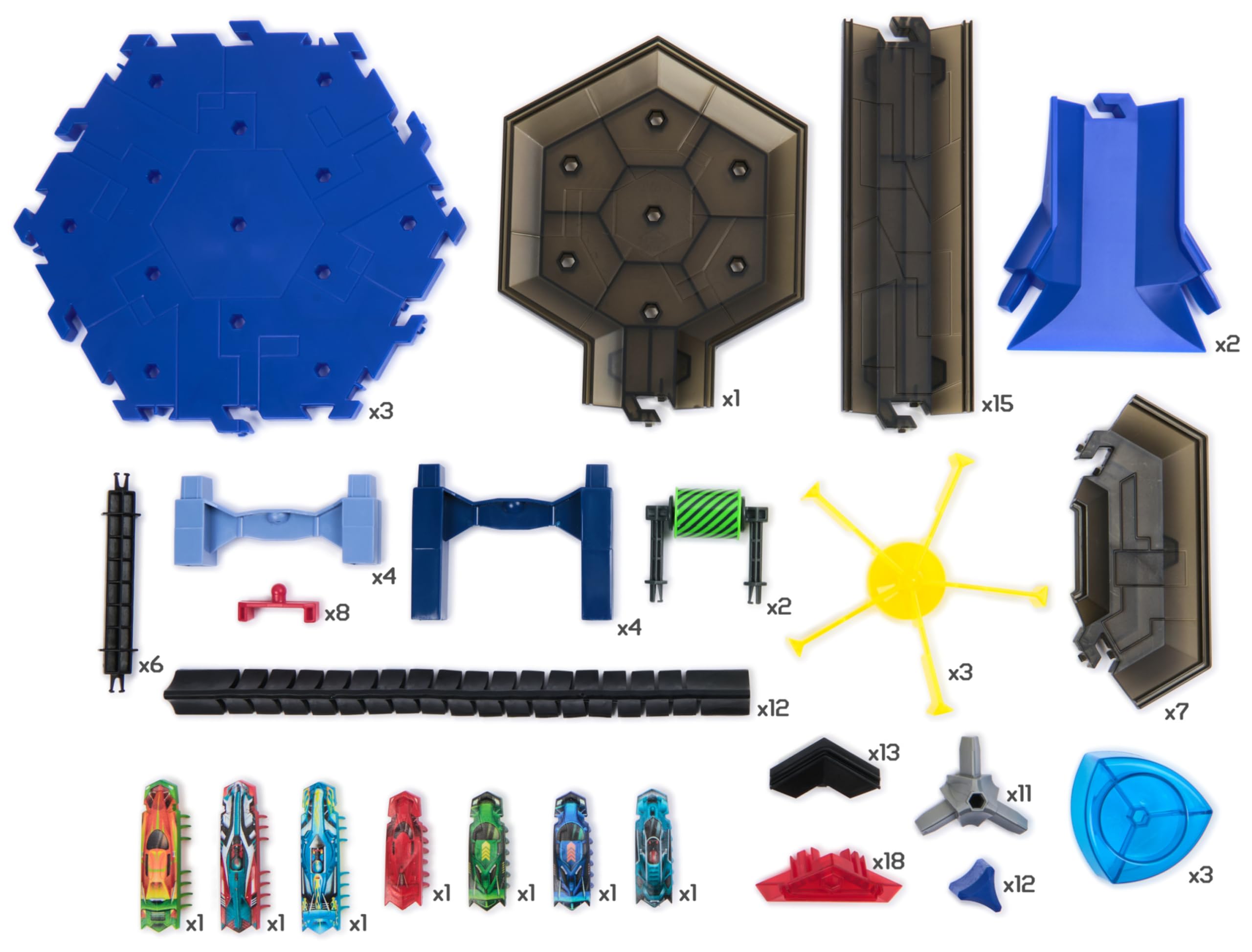 HEX Bots Nanotopia, Sensory Toys for Kids & Cats with Over 130 Pieces & 7 Nano Bots, Toy Playsets & Mini Robot Toy for Kids Ages 3 & Up, Batteries Included