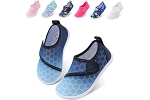 JOINFREE Toddler Water Shoes Boys Girls Aqua Socks Kids Outdoor Quick-Dry Swim Shoes Lightweight Non-Slip Barefoot Beach Shoe