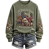 Halloween Sweatshirts for Women Oversized 1692 They Missed One Sweatshirt | Spooky Season Tops, Halloween Witch Tshirt, Daily Wear, Casual Vintage Shirt, Long Sleeve Crewneck Pullover Top