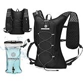 CROSSGEAR Hydration Running Vest with 1.5L Water Bladder BPA-Free | 10L Lightweight Hiking Backpack for Women Men, Water Backpack with Quick-access Pocket for Running Hiking Cycling Marathon