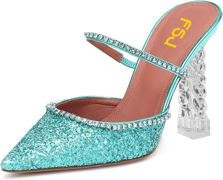high heel mules amazon