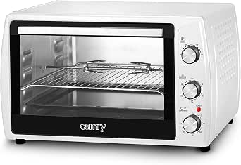 CAMRY CR-6008 Horno Eléctrico de Sobremesa Convección 63 litros, Grande,  Acero Inoxidable, Asador de pollo, Temporizador, Ajuste de Temperatura,  3000W : Amazon.es: Hogar y cocina