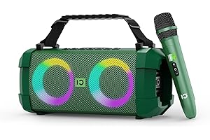 SHIDU Karaoke Machine for Adults with Wireless Microphone and Dazzling Lights,Portable Bluetooth Speaker with PA System for Home Party, Wedding,Outdoor,Karaoke Machine Support Deep Bass,TF,U Disk,AUX