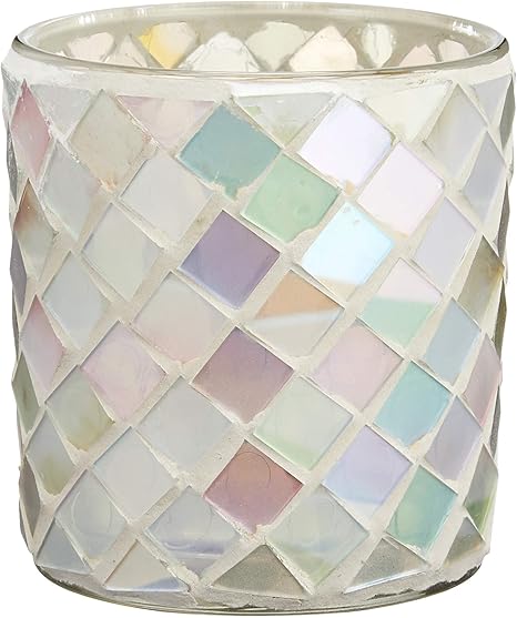 Amazon Co Jp 村田屋 キャンドルホルダー モザイクガラス シリンダー 90 ホーム キッチン
