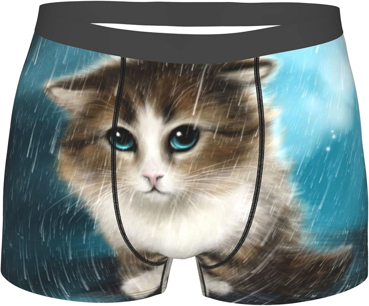 Cute Cat Kitty Men'S Boxer Briefs Shorts Leg Underwear SXxl at Amazon