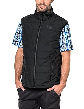 Jack Wolfskin Herren Glen Vest Men Atmungsaktiv Winddicht Outdoor Zip On-systemreißverschluss Funktions Weste