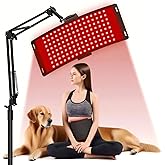 Red Light Therapy,Upgraded 2-in-1 Chips Red Light Therapy Lamp,660nm Red Light & 850nm Near Infrared Light Therapy Device with Red Light Therapy Belt and Stand Relieves Pain in All Parts of The Body