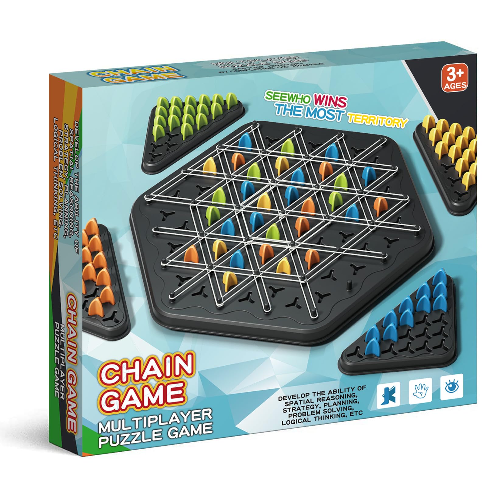 Chain Triangle Chess Game, Geometric Chess