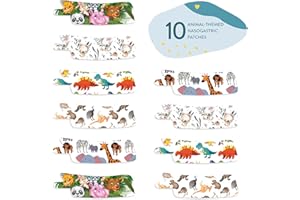 Nasogastric or Oxygen Tube precut Adhesive Tape Animal Mix x 10 Pack. (Mix Pack)