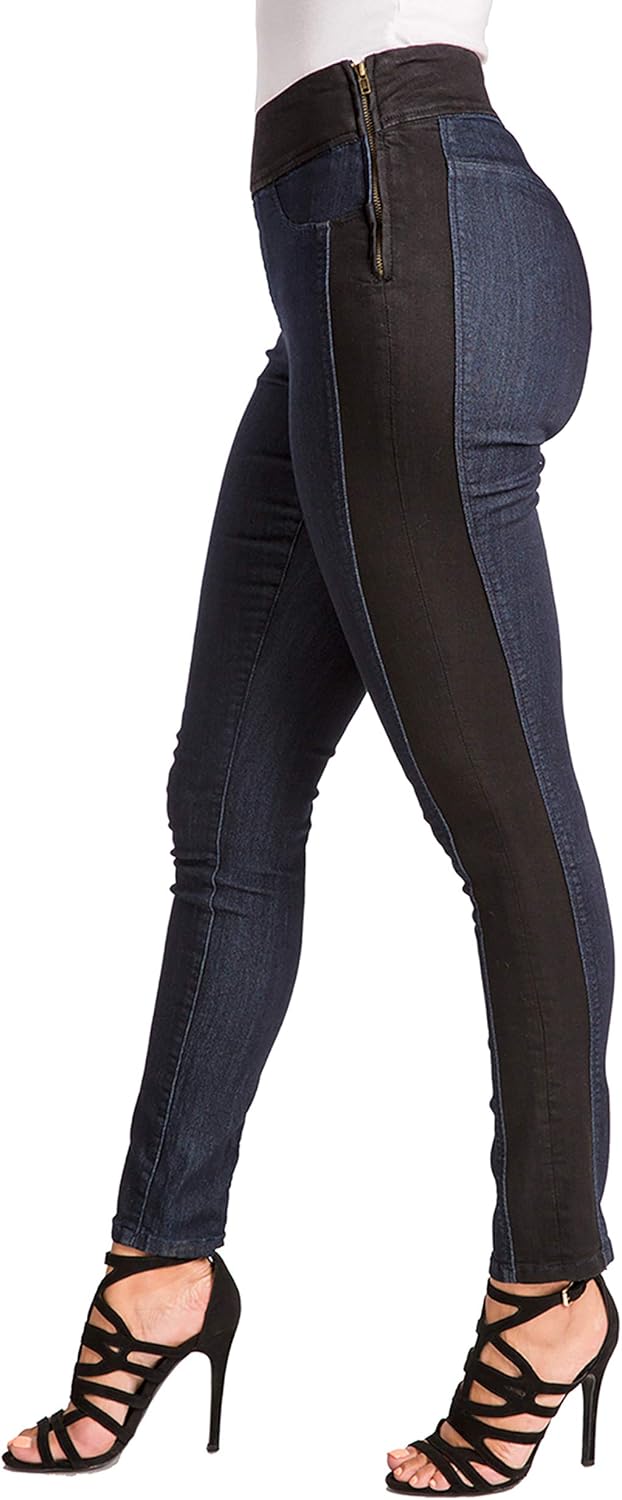 side zip jeans womens