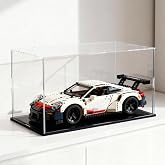 CANCLEAR Acrylic Display Case for 1:18 Model Cars, Versatile Clear Acrylic Display Box with Black Base for Diecast Cars