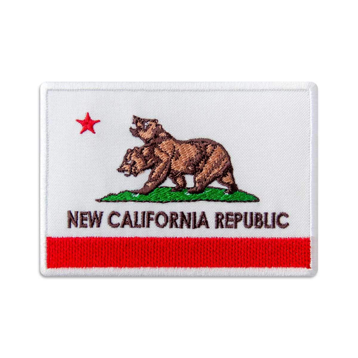 Fallout New California Republic Flag Embroidered Patch Iron On (4" x 2.8")