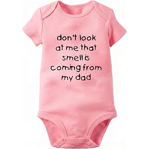 Rocksir Funny Slogan Super Soft Cotton Comfy Baby Short Sleeve Bodysuit | Soft Cotton Comfy Outfit, Unisex Baby Clothes & New