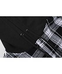 ZITY Men's Flannel Hoodie Shirts Casual Button Down