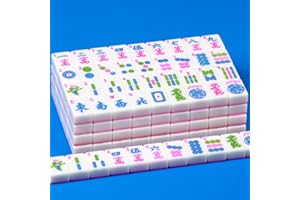 YINIUREN Pink American Mahjong Set 166 Mahjong Tile Set 1.2-inch American Mahjong Tile Set