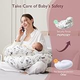 Momcozy Nursing Pillow Ergonomic Breastfeeding Support Ink Wash Leaves view 5
