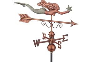Little Mermaid Weathervane - Pure Copper Hand Finished Patina by Good Directions