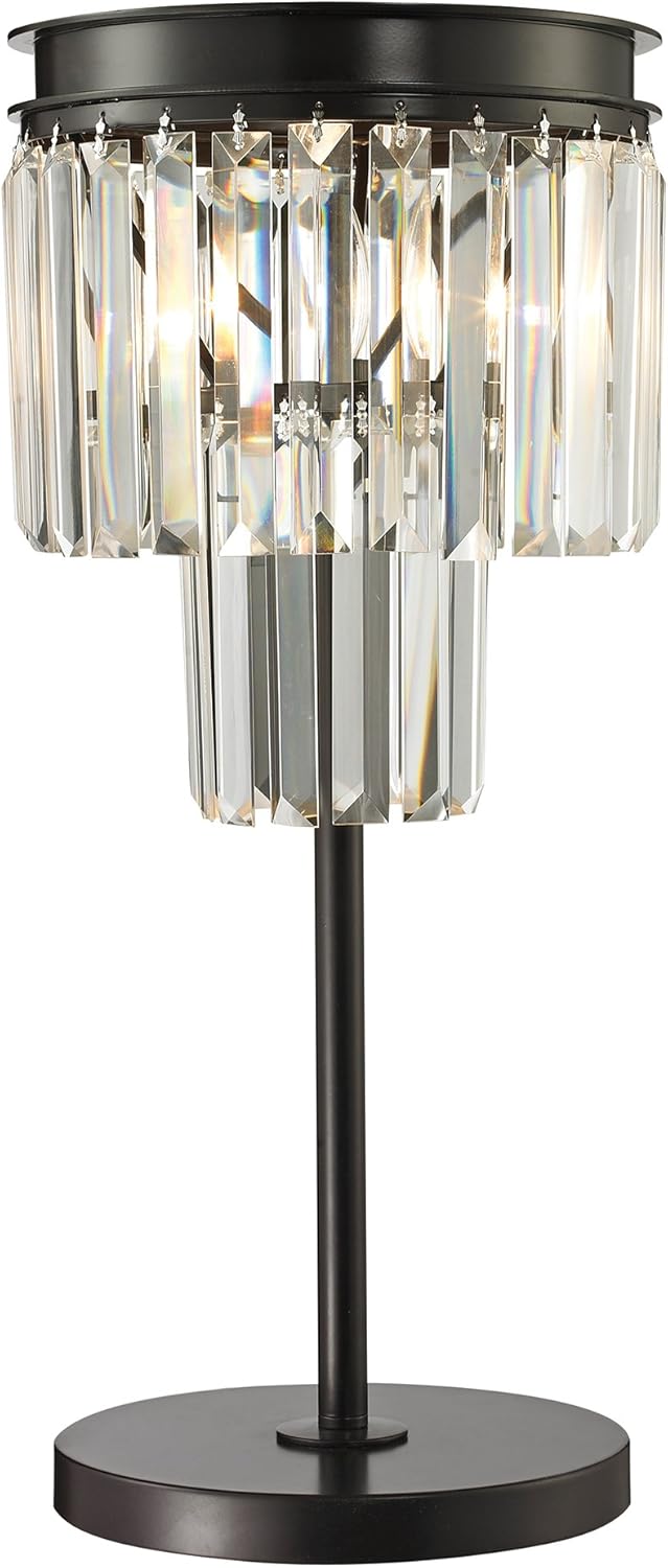 Best crystal table lamp bronze