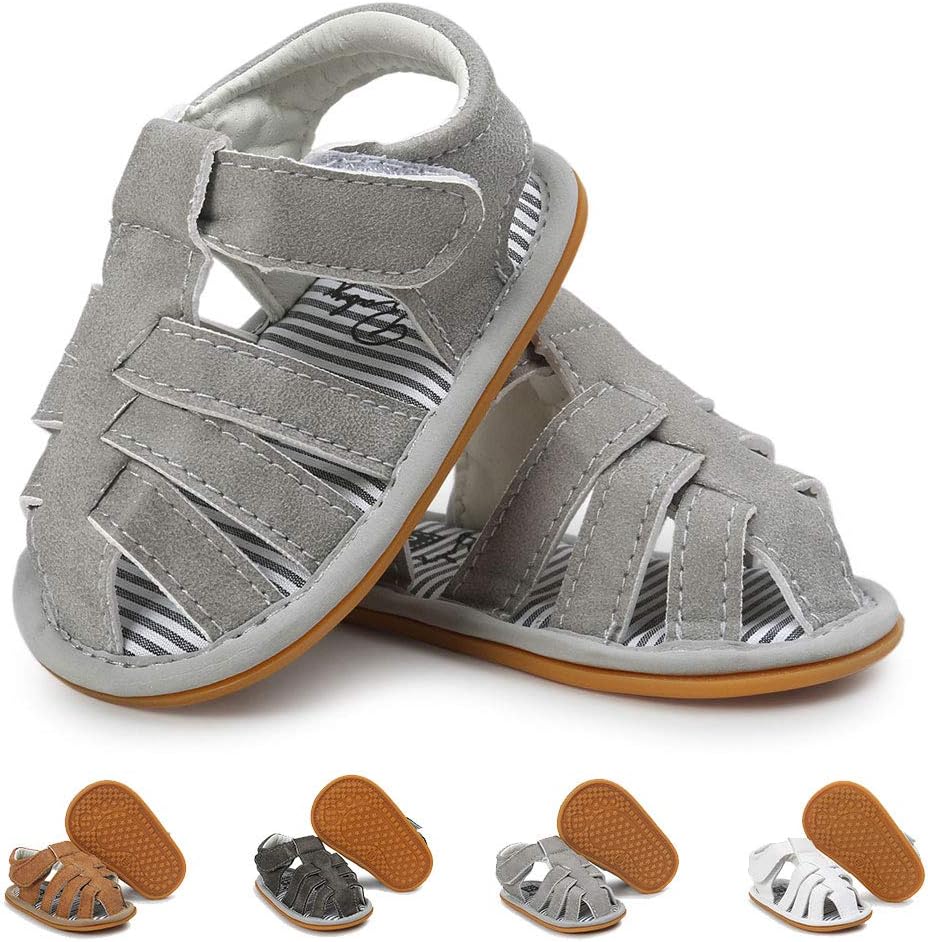 Baby Boys Girls Sandals Anti-Slip Rubber Sole First Walker Prewalker Summer Shoes Infant Sandals for Toddler Girls