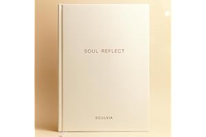 SOULVIA Soul Reflect Guided Journal for Women - 180 Undated Prompts for Self-Discovery, Healing, Growth & Mindfulness | A5 Vegan-Leather Hardcover Self-Care Journal & Gift for Women, Teens & Friends