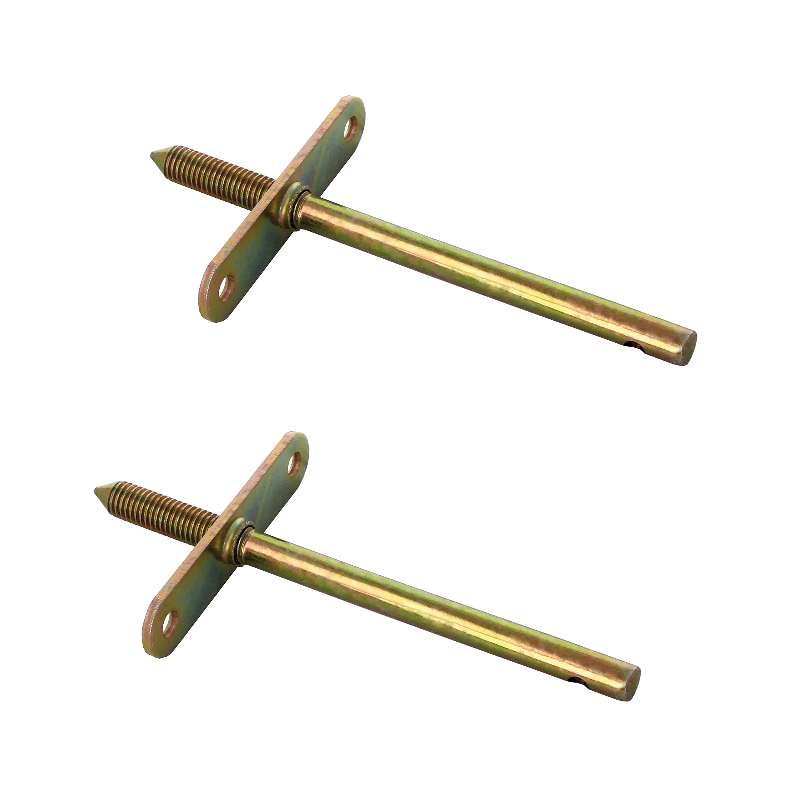 Amig - Pack of 2 Concealed Brackets for Shelves | Steel | Thread Bar | Dichromated | Measures: 150 mm | for Hanging Shelves, Cabinets or Floating Shelves on The Wall | Includes Screws