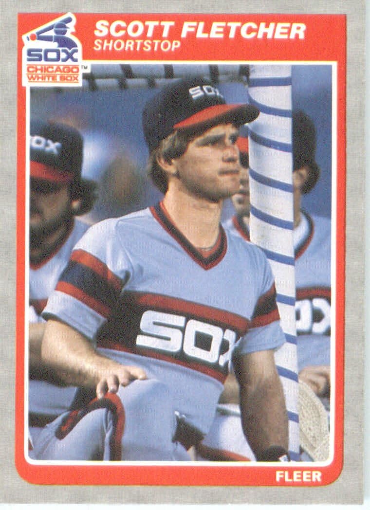 1985 Fleer Baseball Card 514 Scott Fletcher at Amazon's Sports